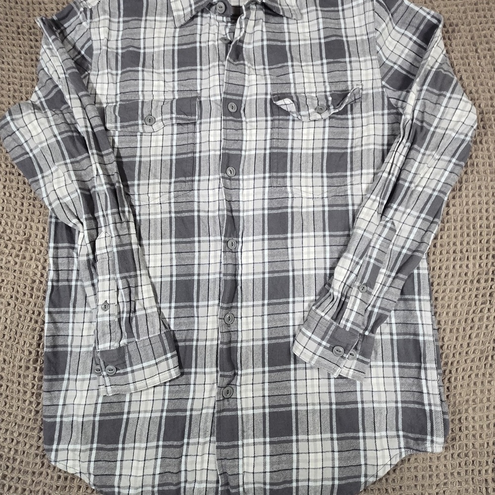 Falls Creek Gray Plaid Men's Shirt